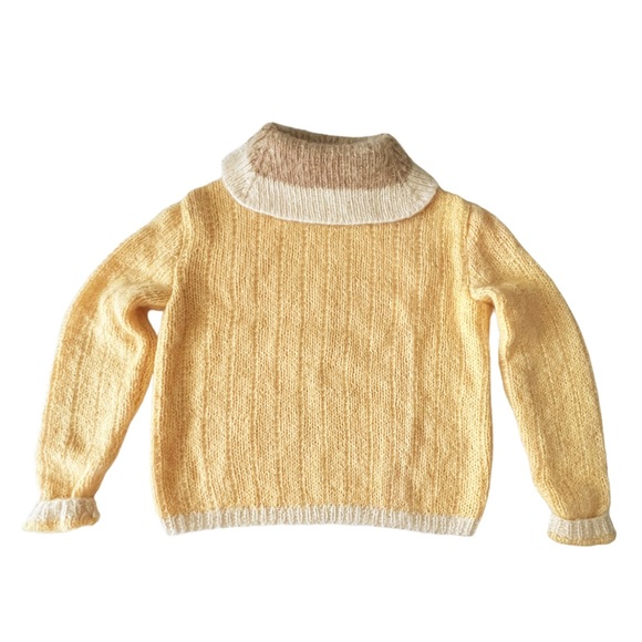 Handknit Fluffy Mohair Turtleneck Sweater | L/XL - Picture 5 of 8